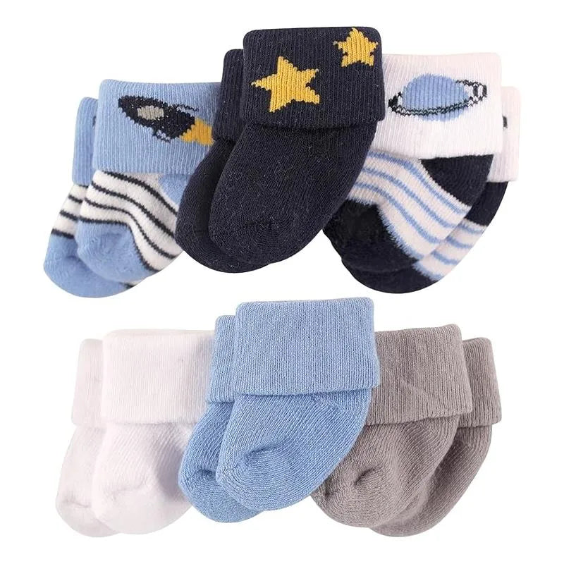 Baby Vision - Terry Sock 6Pk, Space Image 1