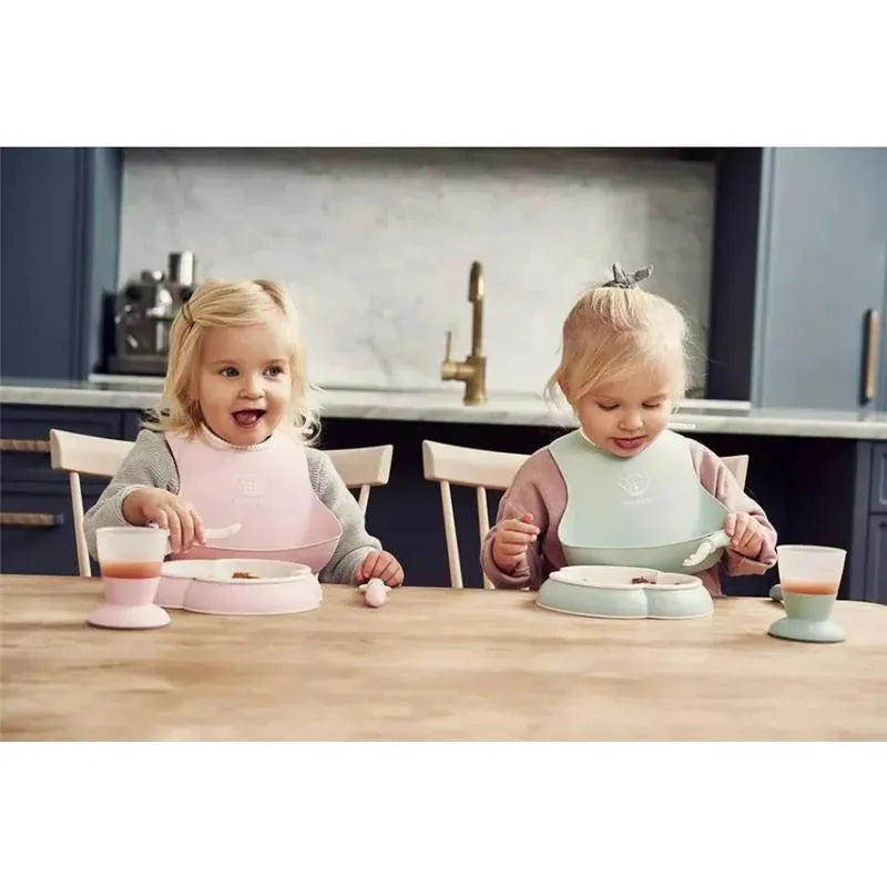 Babybjorn - 2Pk Baby Bib Powder Green/ Powder Pink Image 4