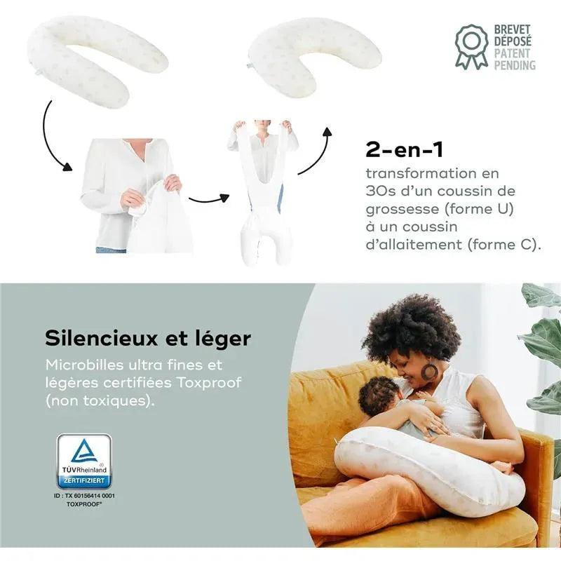 Babymoov - B.Love 2-in-1 Pillow - The Original Organic Pregnancy Pillow & Nursing Cushion Image 3