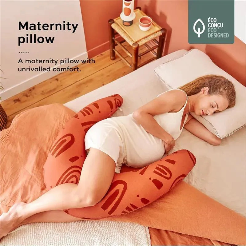 Babymoov - B.Love U-Shape Pregnancy Pillow, Premium Maternity Cushion, Terracota Image 2