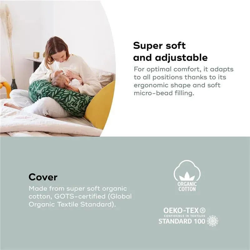 Babymoov - B.Love U-Shape Pregnancy Pillow, Premium Maternity Cushion, Vegetal Green Image 2