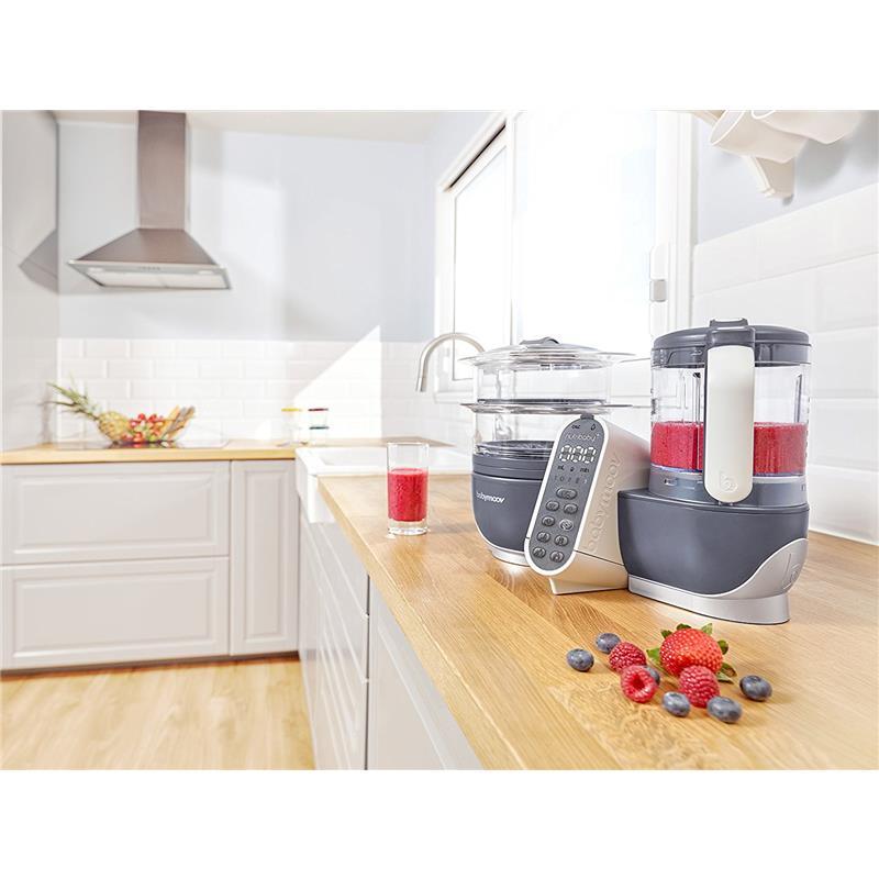 Babymoov Duo Meal Station 5-in-1 Food Maker with Steam Cooker, Blend &  Puree, Grey