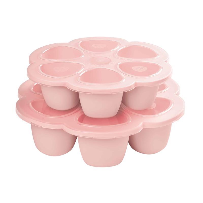 Silicone Baby Food Freezer Tray with Lid Pink by Melii