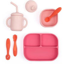 Bella Tunno - Little Bites Bundle, Baby Feeding Set, 100% Food-Grade Silicone, Garden Party Image 1