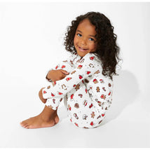 Bellabu Bear - Christmas Cookies Bamboo Kids Pajamas Two-Piece Set Image 2