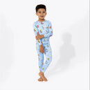 Bellabu Bear - Spongebob Squarepants, Good Vibes Bamboo Kids Pajamas Image 1