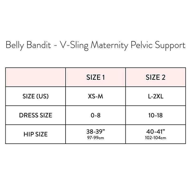 Belly Bandit – V-Sling Pelvic Support Band, Black, X-Large