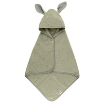 Bibs - Kangaroo Hoodie Towel Baby, Sage Image 1