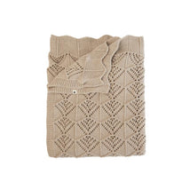 Bibs - Knitted Blanket Wavy, Vanilla Image 1