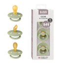 Bibs - Pacifiers 0-6 Months, 3-Pack Soothers, BPA-Free Symmetrical Nipple, Sage Image 1