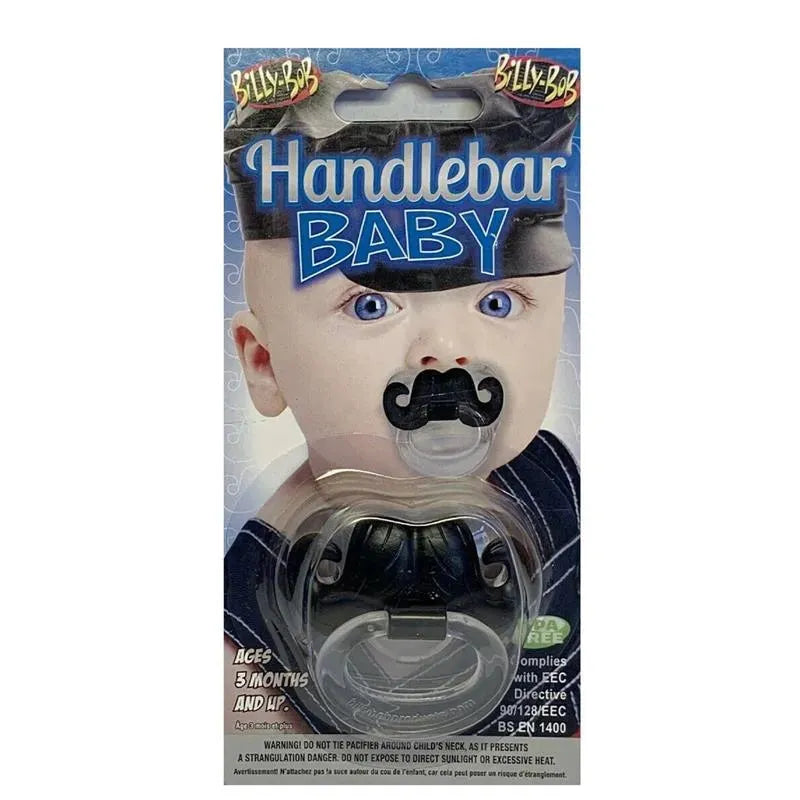 Billy Bob - Teeth Handlebar Mustache Baby Pacifier Image 2