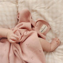 Bleu La La - 100% Organic Cotton Pointelle Swaddle Receiving Baby Blanket, Ballet Slippers Image 4