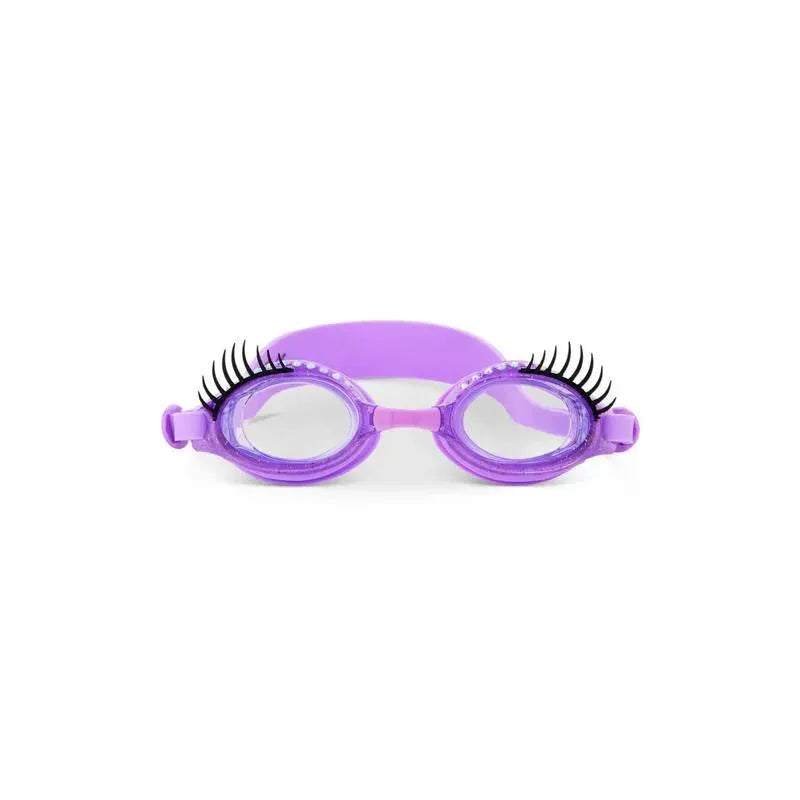 Bling 2O - Girls' Glam Splash Lash Swimming Goggles with UV Protection, Ages 3+, Purple Image 1