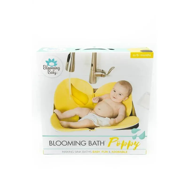 Bloomingbath.com - Poppy Flower Bath Mat - Sink Bathtub Cushion for Baby, Yellow Image 1