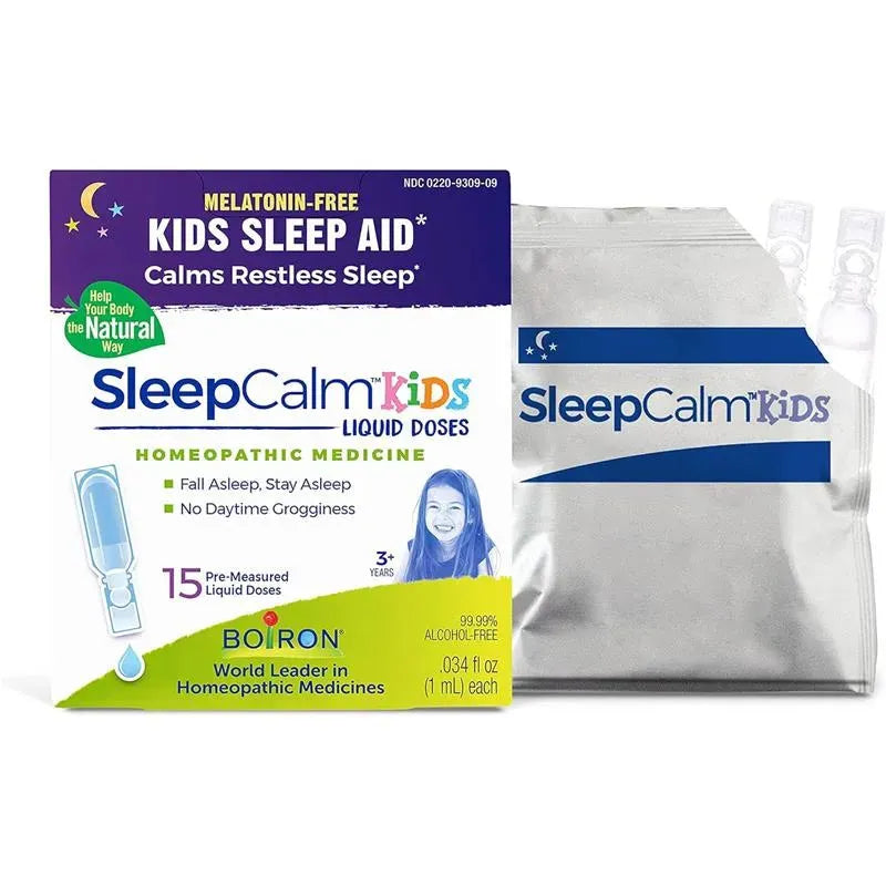 Boiron - SleepCalm Kids Liquid Doses Sleep Aid for Deep, Relaxing, Restful Nighttime Sleep, 15 Count Image 1