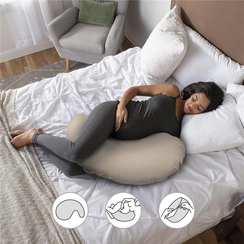 Boppy - Cuddle Pregnancy Pillow with 100% Organic Cotton Removable Cov