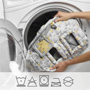 Boppy - Shopping Cart and High Chair Cover, Sunshine Yellow and Gray Chevron with Changeable SlideLine and Seatbelt Image 4