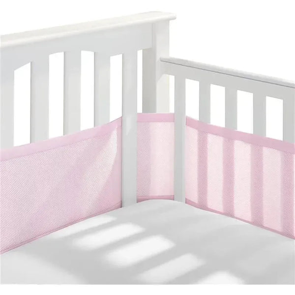 BreathableBaby Classic Breathable Mesh Crib Liner Light Pink