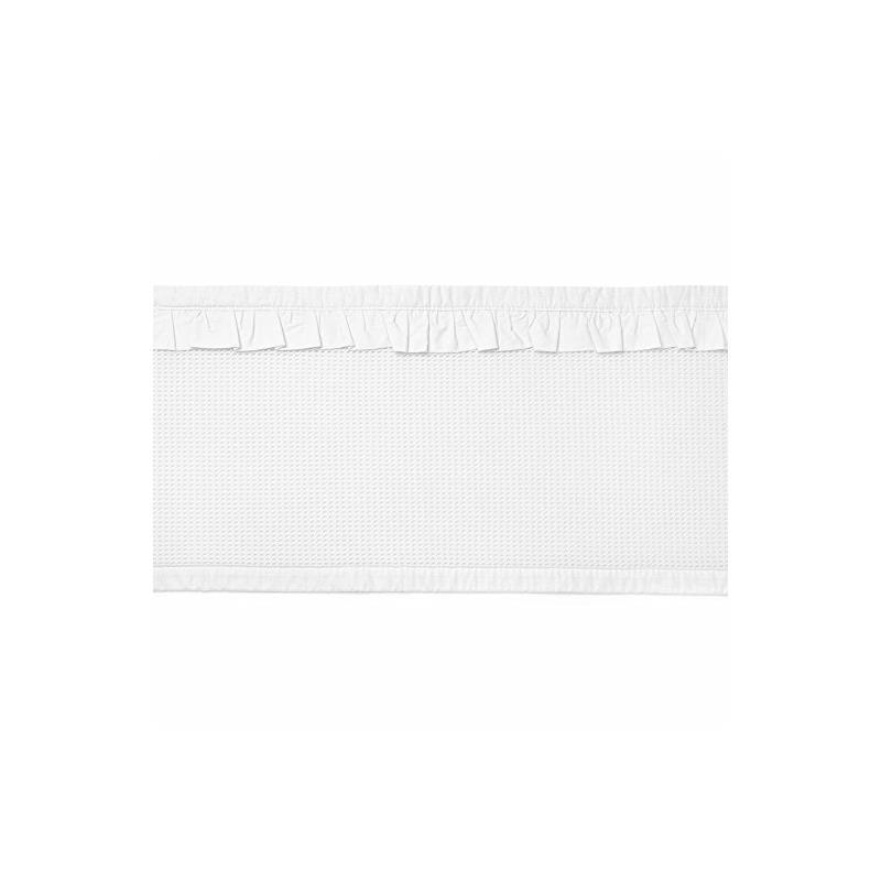 BreathableBaby - Deluxe Breathable Mesh Crib Liner, White Ruffle Image 7
