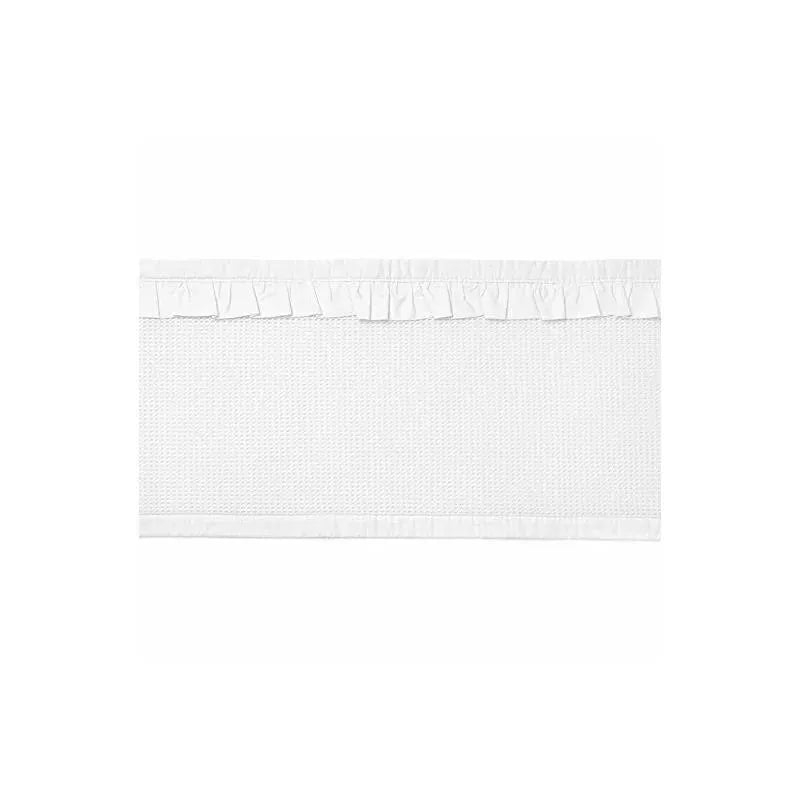 BreathableBaby - Deluxe Breathable Mesh Crib Liner, White Ruffle Image 7