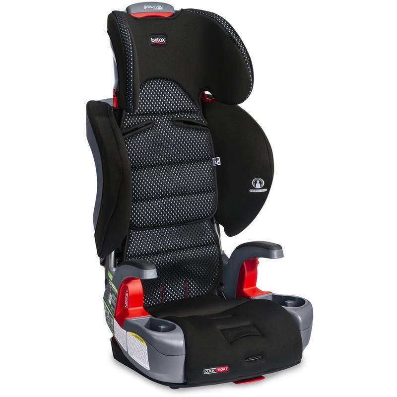 Britax Grow With You Clicktight Harness Booster Car Seat, Cool Flow