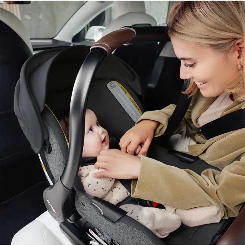 Britax - Romer Juni Infant Car Seat With Versa Base, Secureloc Technology, Luxury Cover, Peppercorn Image 6