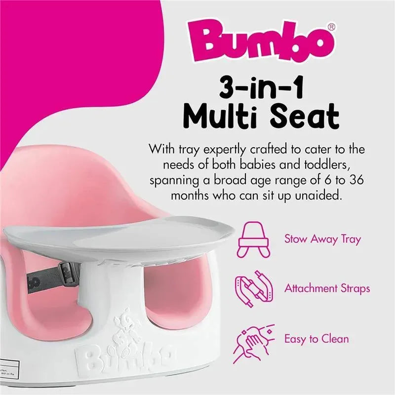 Bumbo Distribution - Multi Seat 3-in-1 Baby & Toddler Convertible Non-Slip Floor, Cradle Pink Image 7