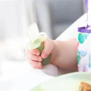 Bumkins - Baby Utensils Set, Chewtensils Silicone, Green Jelly Image 3