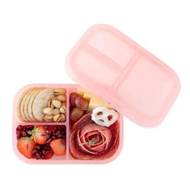 Bumkins - Bumkins Snack/Lunch Bento Box, 3 Compartment Container, Pink Jelly Image 1