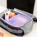 Bumkins - Bumkins Snack/Lunch Bento Box, 3 Compartment Container, Purple Jelly Image 5