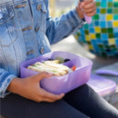 Bumkins - Bumkins Snack/Lunch Bento Box, 3 Compartment Container, Purple Jelly Image 6