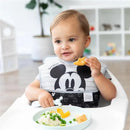 Bumkins - Disney Baby and Toddler Silicone Plate and Spoon Set, 6 Months Up, Mickey Mouse Image 5