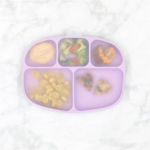 Bumkins - Grip Dish And Stretch Lid, Lavender Image 3