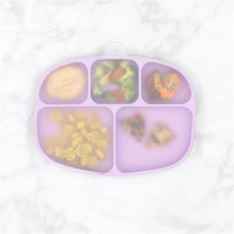 Bumkins - Grip Dish And Stretch Lid, Lavender Image 3