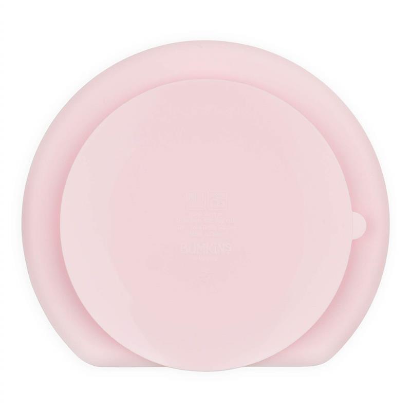 Bumkins Silicone Grip Dish - Pink Image 5