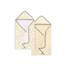 Burt's Bees Set Of 2 Little Ducks Hooded Towels Sunshine Hanger Image 2