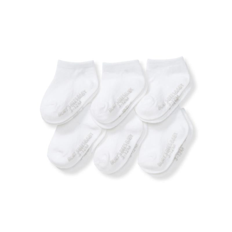 Burts Bees - Set Of 6 Solid Ankle Socks, Cloud Image 1