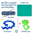 Busy Baby - Silicone Mat, Suction Cups, 4 Straps to Secure Baby Essentials, Spearmint Image 5