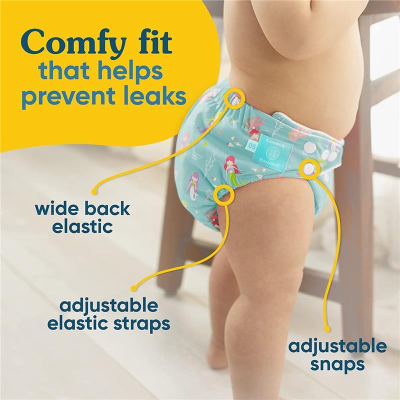 Charlie Banana - Mermaid Jade Baby Washable and Reusable Cloth Diapers Image 4