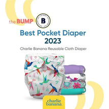 Charlie Banana - Reusable Washable Cloth Diaper, Adjustable Newborn Size, Sage Image 2