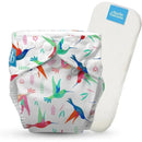 Charlie Banana - Reusable Washable Cloth Diaper, Adjustable One Size, Colibri Birdy Image 1