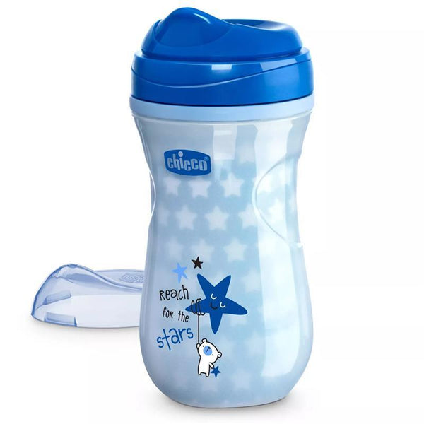 Chicco Silicone Spout Transition Sippy Cup 7oz 4m+, Blue