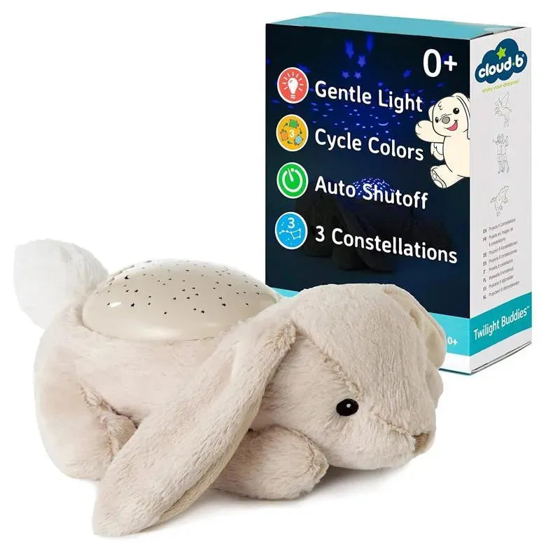 Cloud B - Calming Nightlight Star Projector, 3 Colors, 3 Constellations, Auto-Shutoff, Bunny Image 1