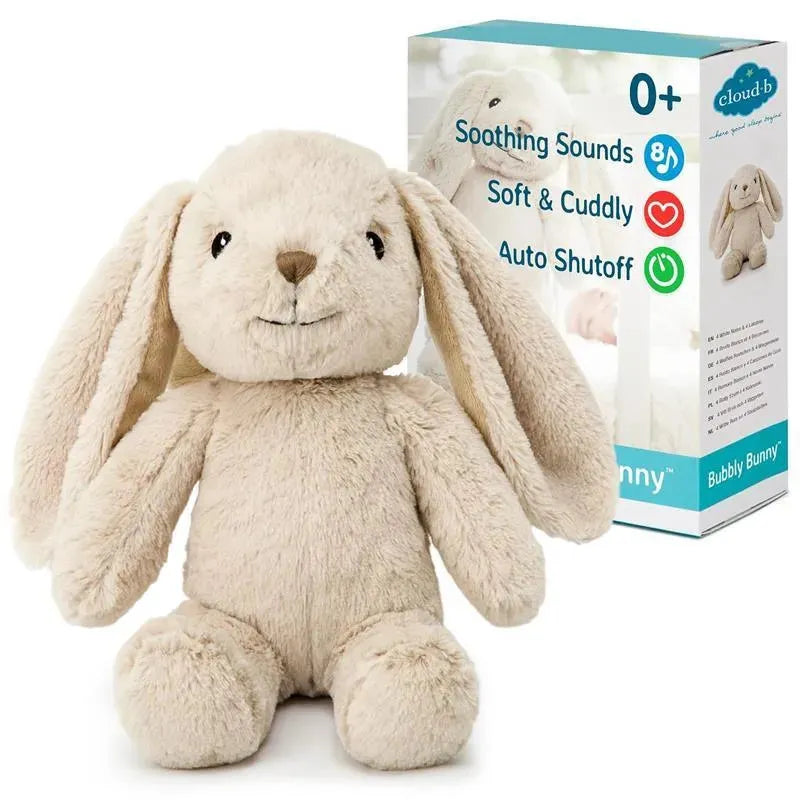 Cloud B - Soothing Sound Machine, Cuddly Stuffed Animal, 4 Soothing Sounds, Bubbly Bunny Image 1