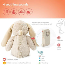 Cloud B - Soothing Sound Machine, Cuddly Stuffed Animal, 4 Soothing Sounds, Bubbly Bunny Image 2