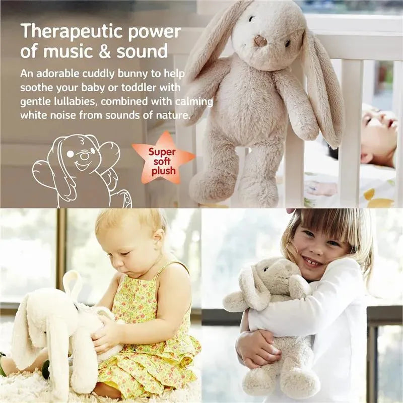 Cloud B - Soothing Sound Machine, Cuddly Stuffed Animal, 4 Soothing Sounds, Bubbly Bunny Image 3