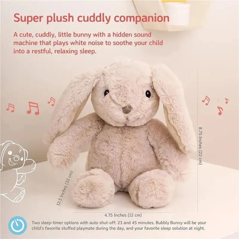 Cloud B - Soothing Sound Machine, Cuddly Stuffed Animal, 4 Soothing Sounds, Bubbly Bunny Image 6