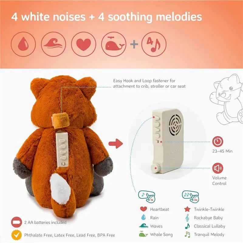 Cloud B - Soothing Sound Machine, Cuddly Stuffed Animal, 4 Soothing Sounds, Frankie the Fox Image 4