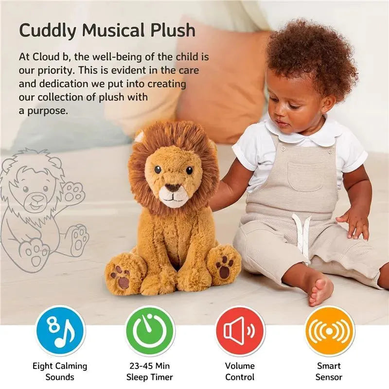 Cloud B - Soothing Sound Machine, Cuddly Stuffed Animal, 4 Soothing Sounds, Louis The Lion Image 3