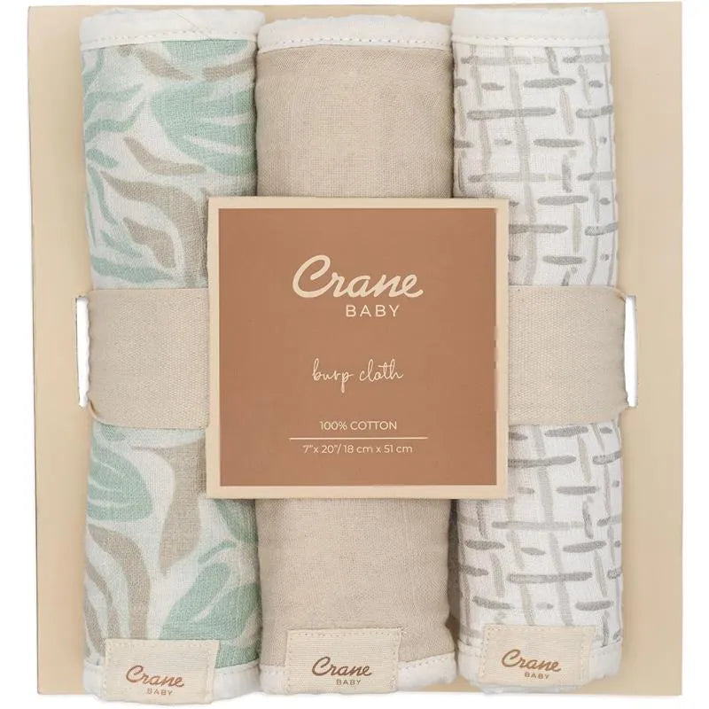 Crane Bedding - Cove 3-Pc. Baby Burp Cloth Set, Beach Life Image 4